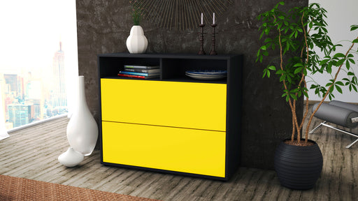 Sideboard Cosma, Gelb (92x79x35cm)