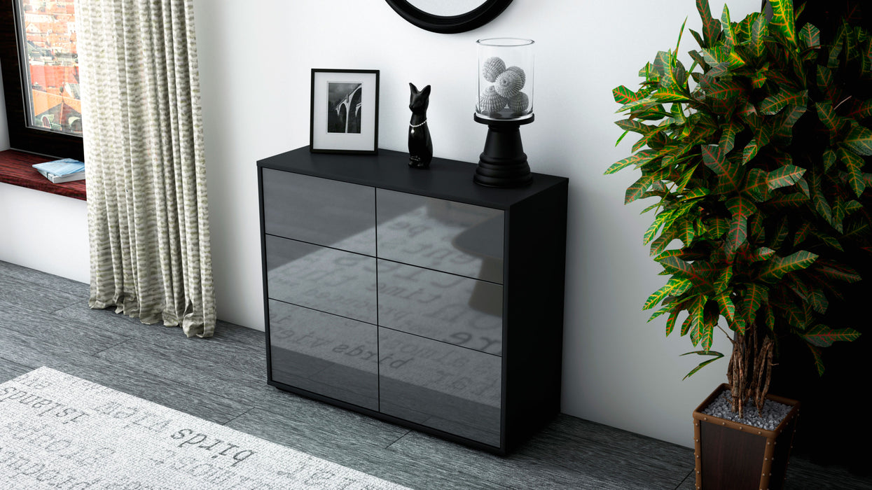 Sideboard Dalida, Grau (92x79x35cm)