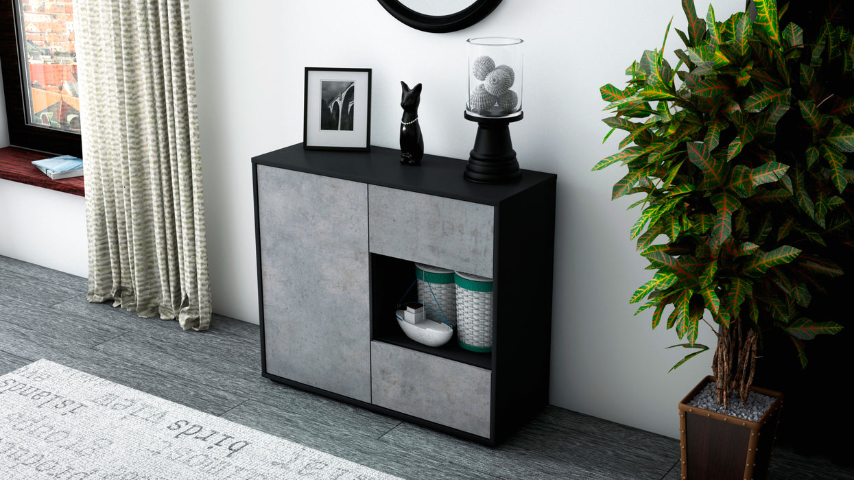 Sideboard Danica, Beton (92x79x35cm)