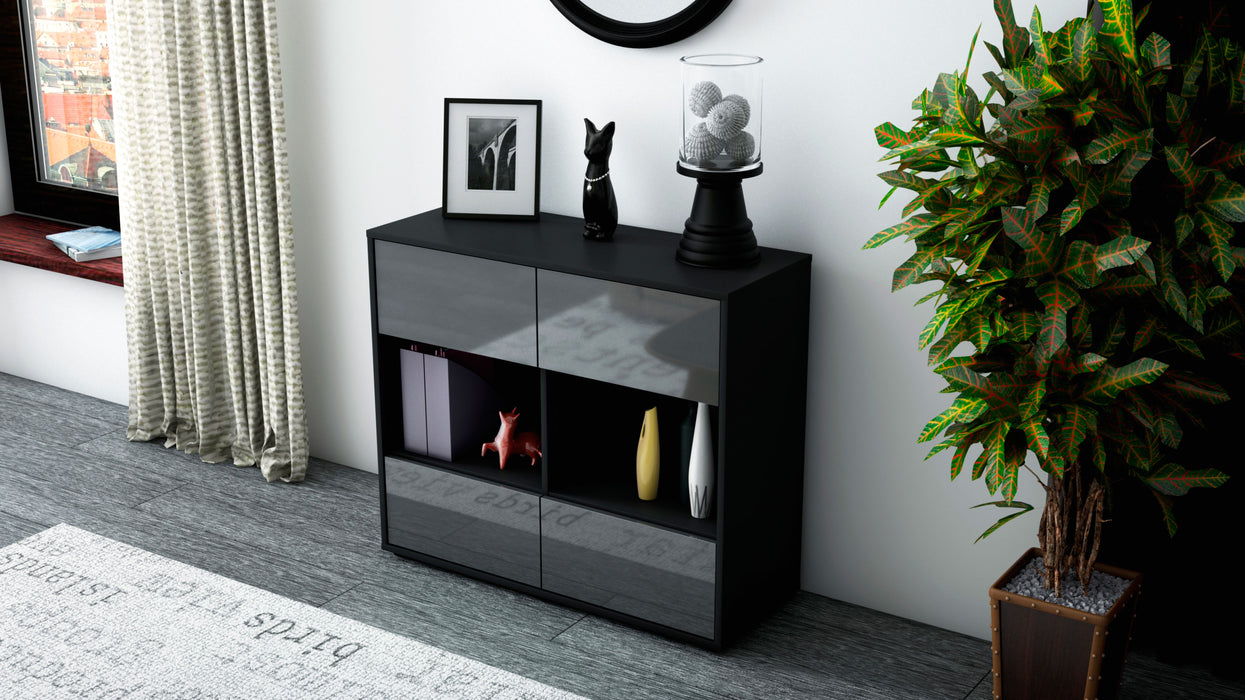 Sideboard Daniela, Grau (92x79x35cm)