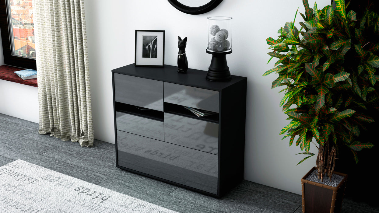 Sideboard Daria, Grau (92x79x35cm)