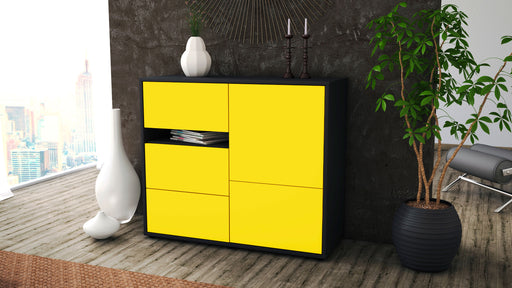 Sideboard Davina, Gelb (92x79x35cm)