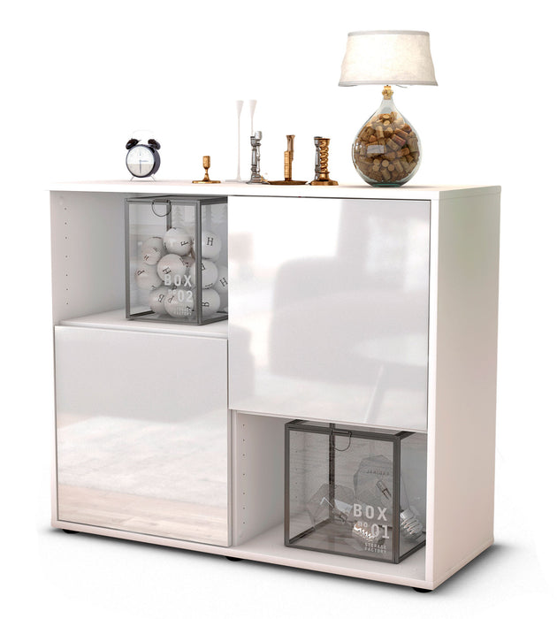 Sideboard Caralina, Weiß (92x79x35cm)