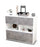 Sideboard Cosima, Beton (92x79x35cm)