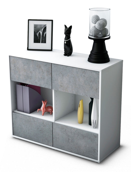 Sideboard Daniela, Beton (92x79x35cm)