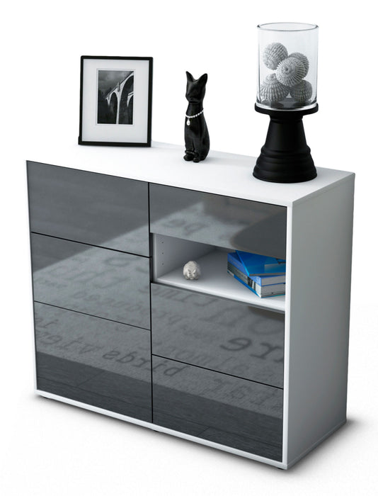 Sideboard Dariella, Grau (92x79x35cm)