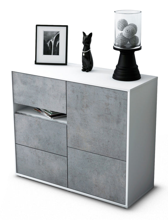 Sideboard Davina, Beton (92x79x35cm)