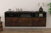 Lowboard Kansas City, Rost, hängend (136x49x35cm)