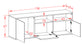 Lowboard Omaha, Eiche, hängend (136x49x35cm)