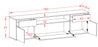 Lowboard Chesapeake, Rost, hängend (180x49x35cm)