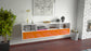 Lowboard Plano, Orange, hängend (180x49x35cm)