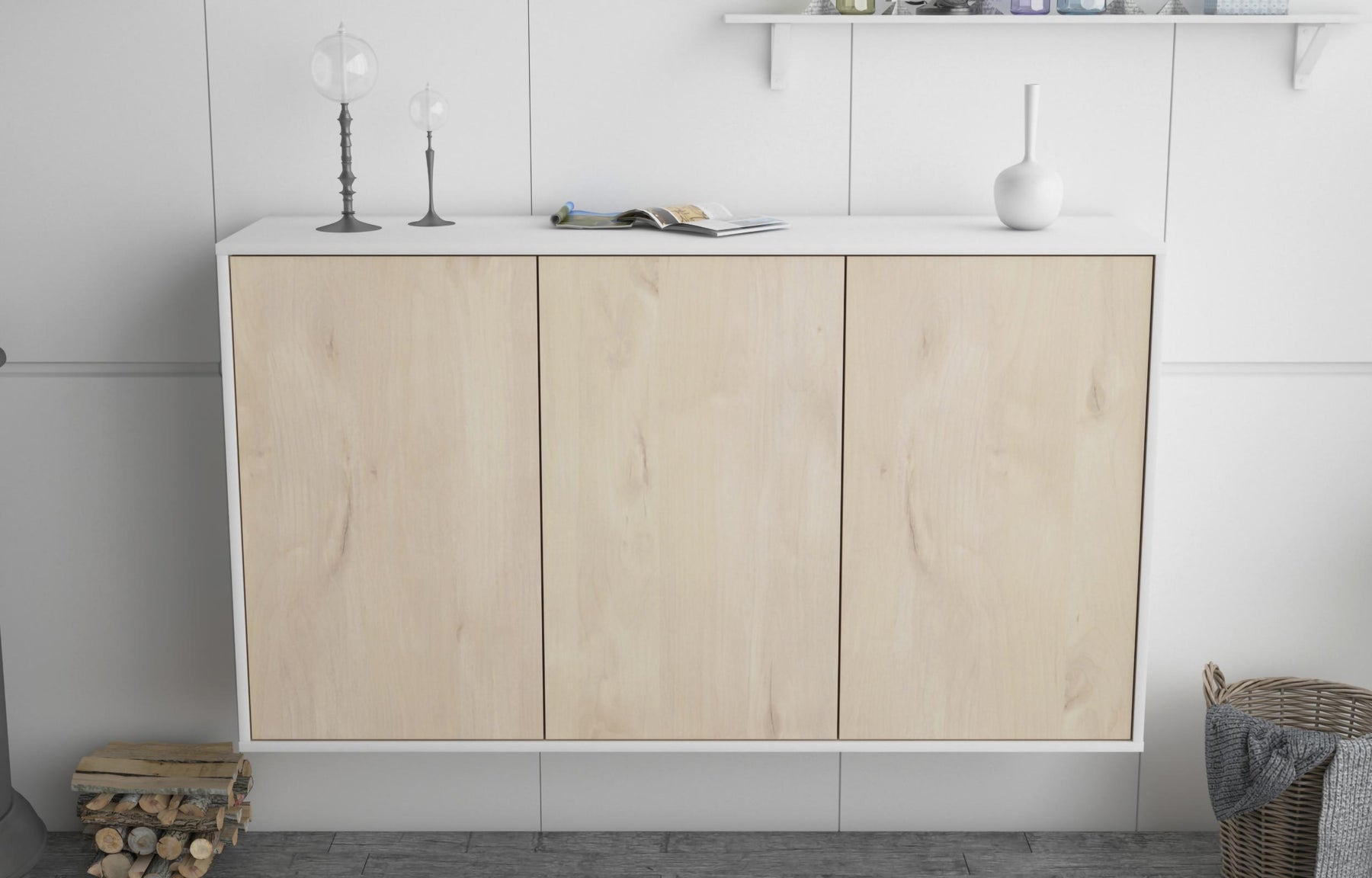 Sideboard Chattanooga, Zeder, hängend (136x79x35cm)