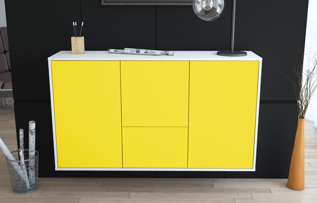 Sideboard Vancouver, Gelb, hängend (136x79x35cm)