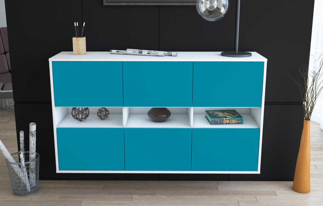 Sideboard Rockford, Türkis, hängend (136x79x35cm)