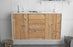 Sideboard Sioux Falls, Pinie, hängend (136x79x35cm)