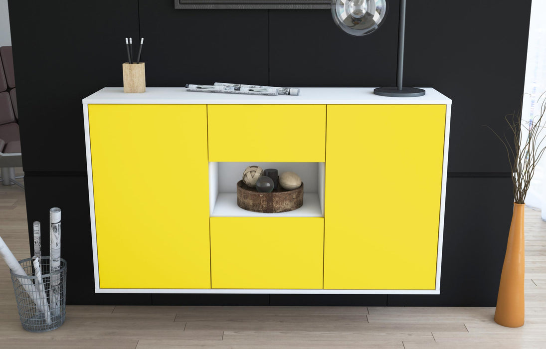 Sideboard Pasadena, Gelb, hängend (136x79x35cm)