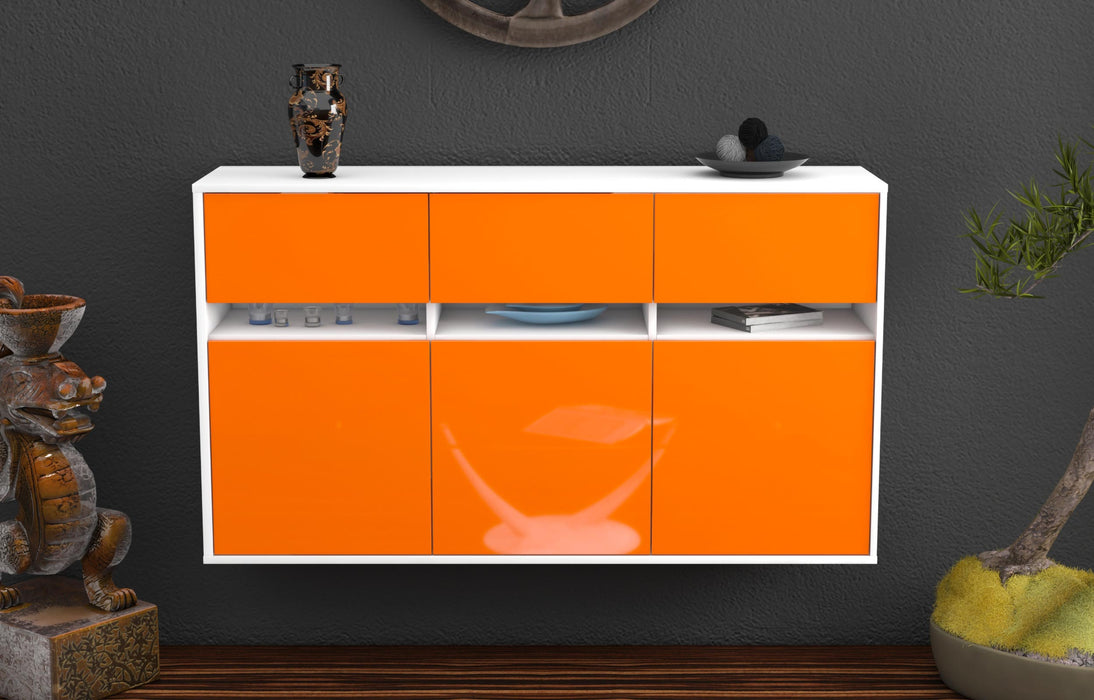 Sideboard Joliet, Orange, hängend (136x79x35cm)