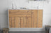 Sideboard Naperville, Pinie, hängend (136x79x35cm)