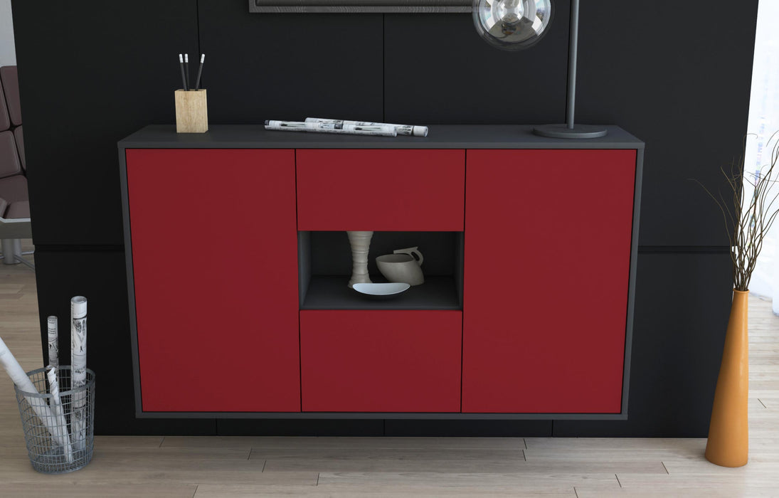 Sideboard Tallahassee, Bordeaux, hängend (136x79x35cm)