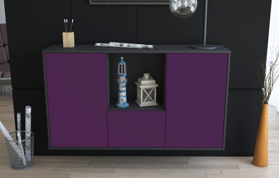 Sideboard Garden Grove, Lila, hängend (136x79x35cm)