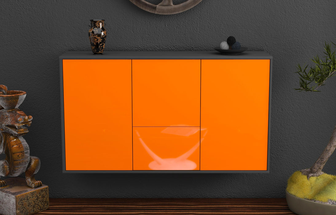 Sideboard Vancouver, Orange, hängend (136x79x35cm)