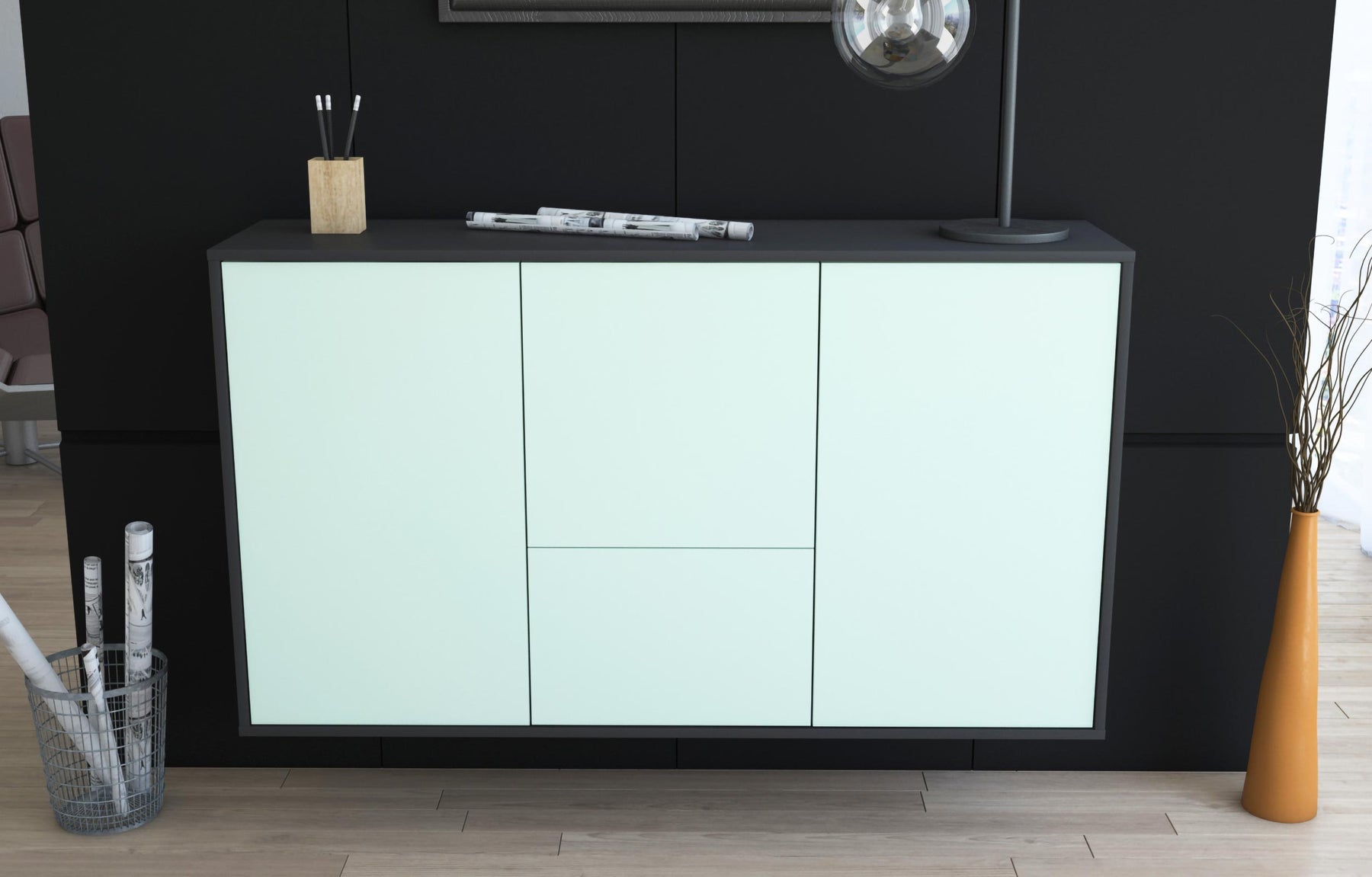 Sideboard Vancouver, Mint, hängend (136x79x35cm)