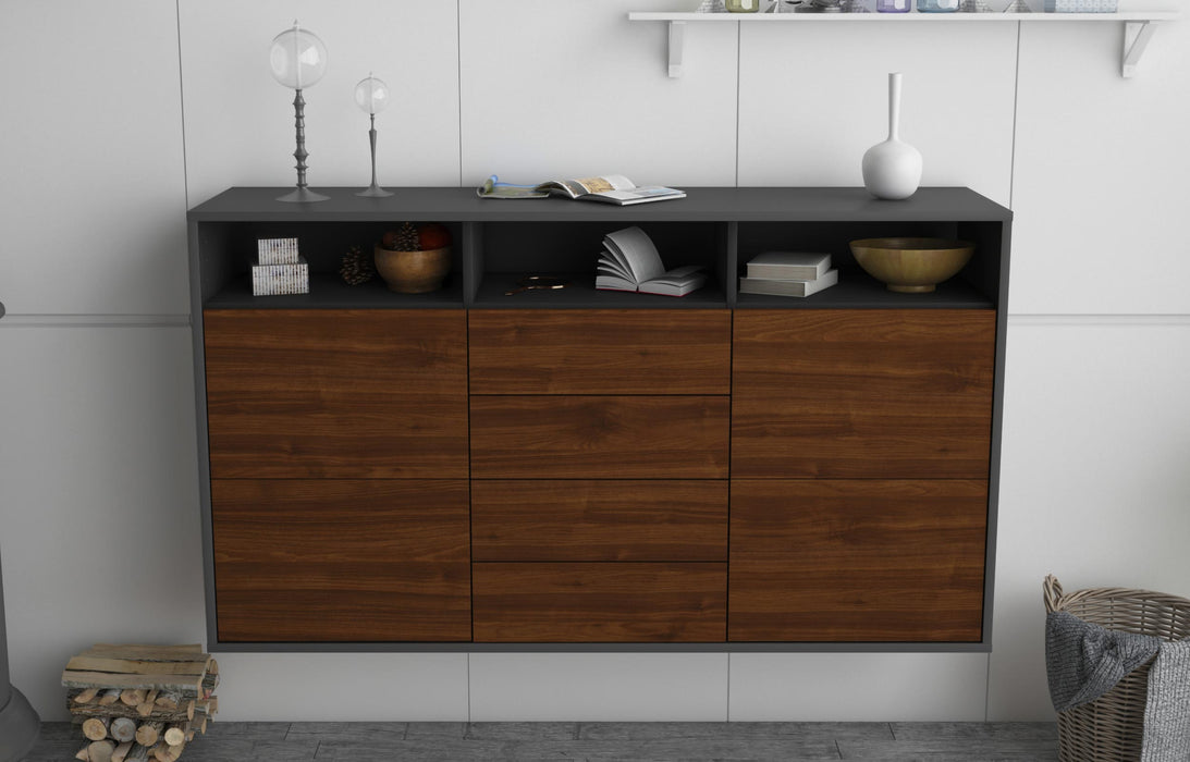 Sideboard Salem, Walnuss, hängend (136x79x35cm)