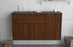 Sideboard Naperville, Walnuss, hängend (136x79x35cm)