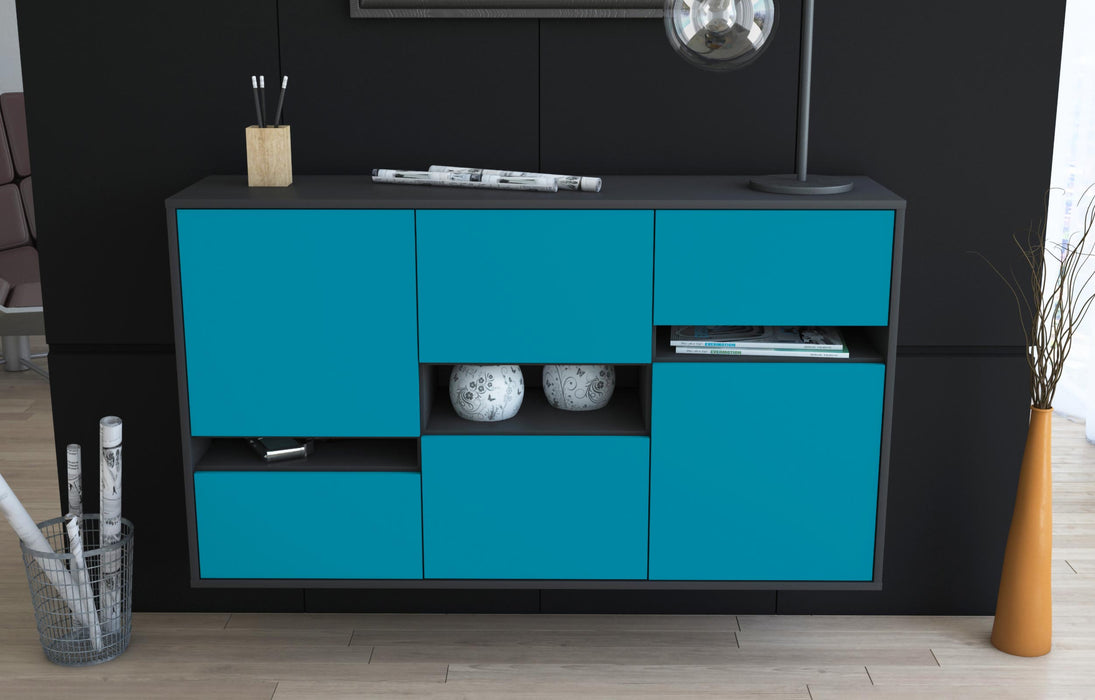 Sideboard Hayward, Türkis, hängend (136x79x35cm)