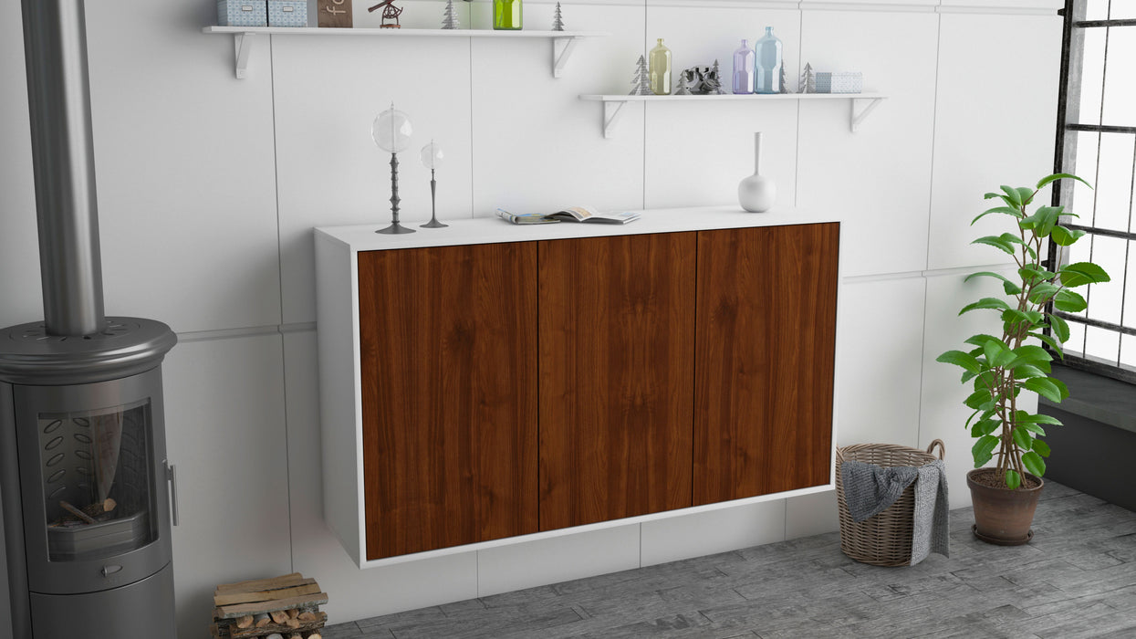 Sideboard Chattanooga, Walnuss, hängend (136x79x35cm)