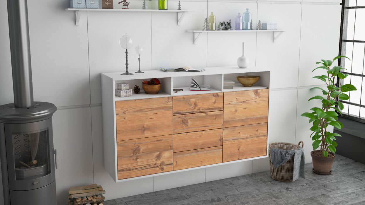 Sideboard Salem, Pinie, hängend (136x79x35cm)