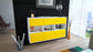 Sideboard Paterson, Gelb, hängend (136x79x35cm)