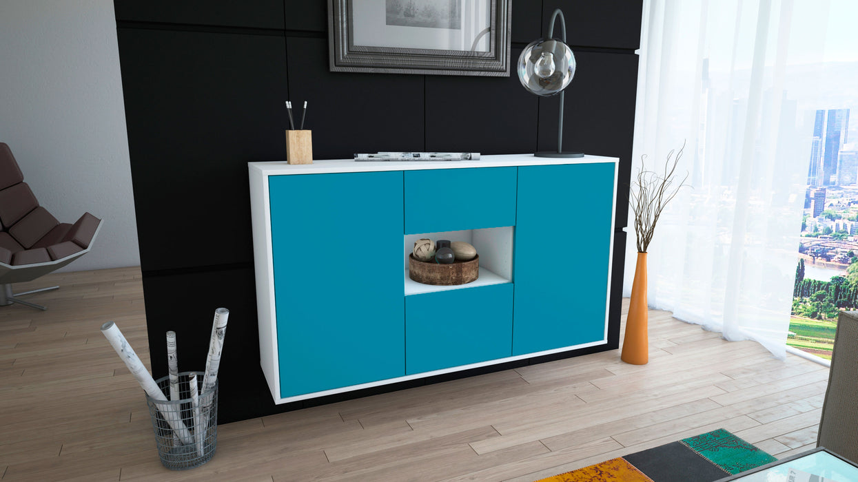 Sideboard Pasadena, Türkis, hängend (136x79x35cm)