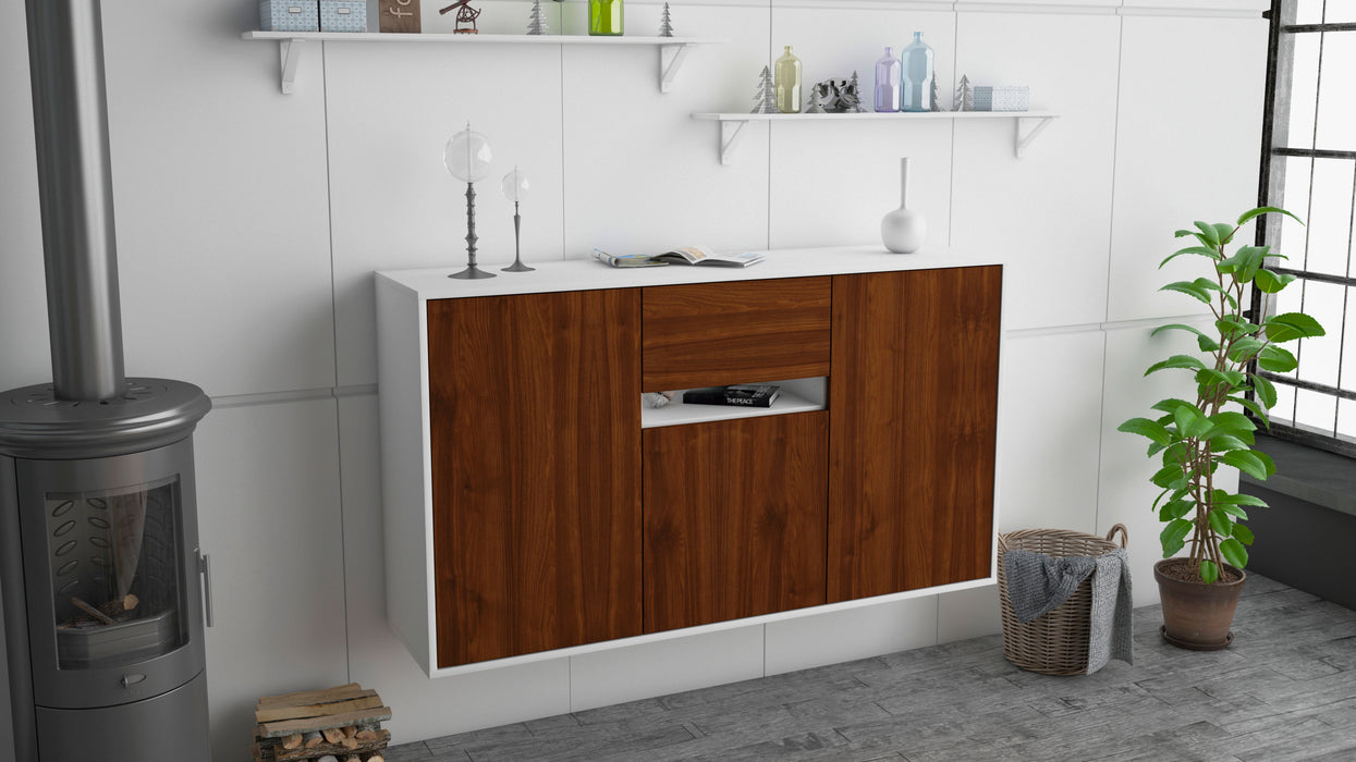 Sideboard Hampton, Walnuss, hängend (136x79x35cm)