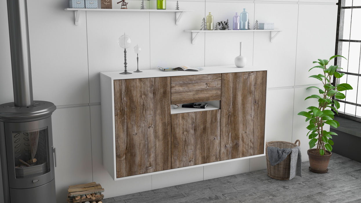 Sideboard Hampton, Treibholz, hängend (136x79x35cm)