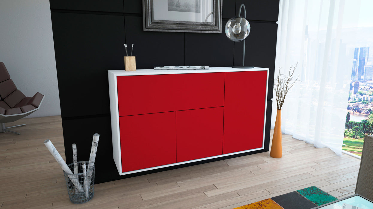 Sideboard Naperville, Bordeaux, hängend (136x79x35cm)