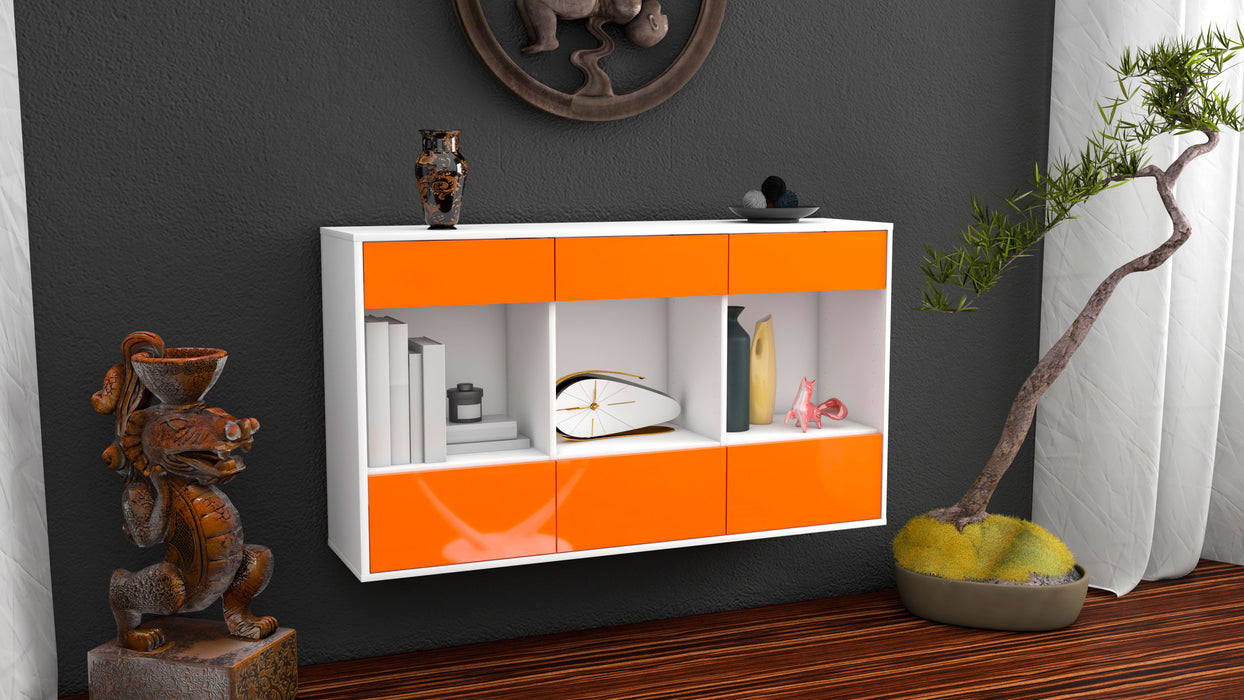 Sideboard Torrance, Orange, hängend (136x79x35cm)