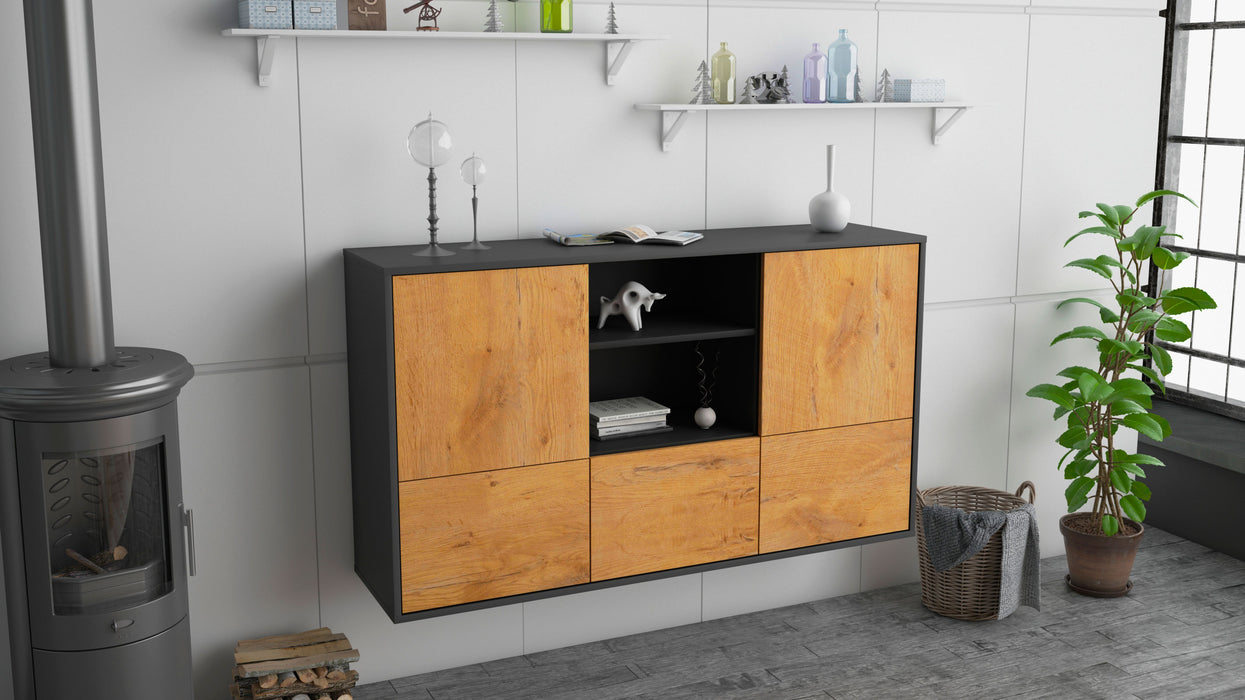 Sideboard Grand Prairie, Eiche, hängend (136x79x35cm)