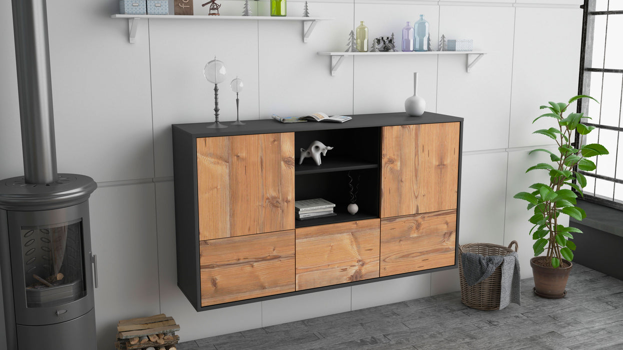 Sideboard Grand Prairie, Pinie, hängend (136x79x35cm)