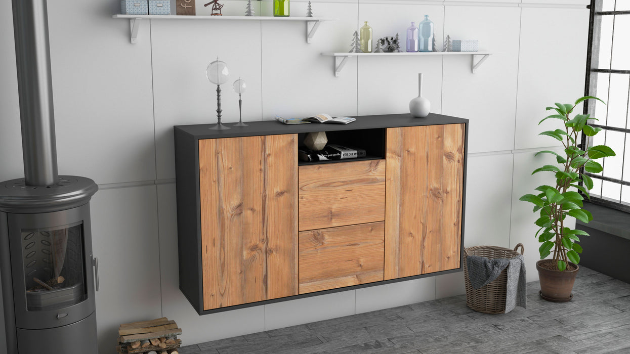 Sideboard Dayton, Pinie, hängend (136x79x35cm)