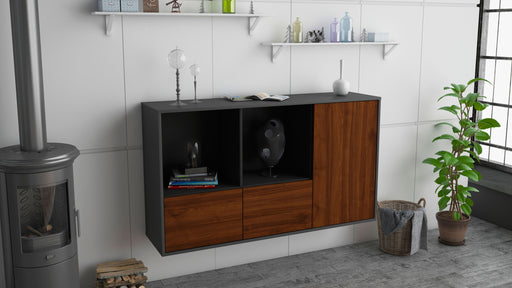 Sideboard Springfield, Walnuss, hängend (136x79x35cm)