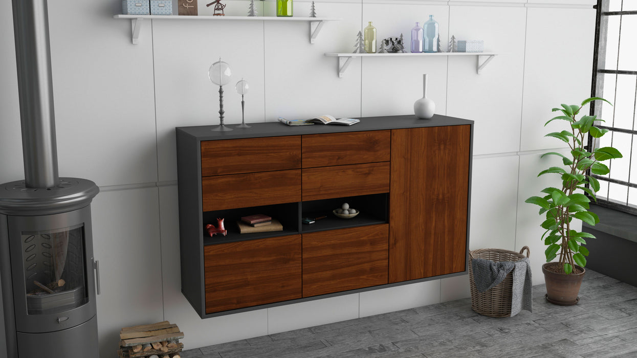 Sideboard Santa Rosa, Walnuss, hängend (136x79x35cm)