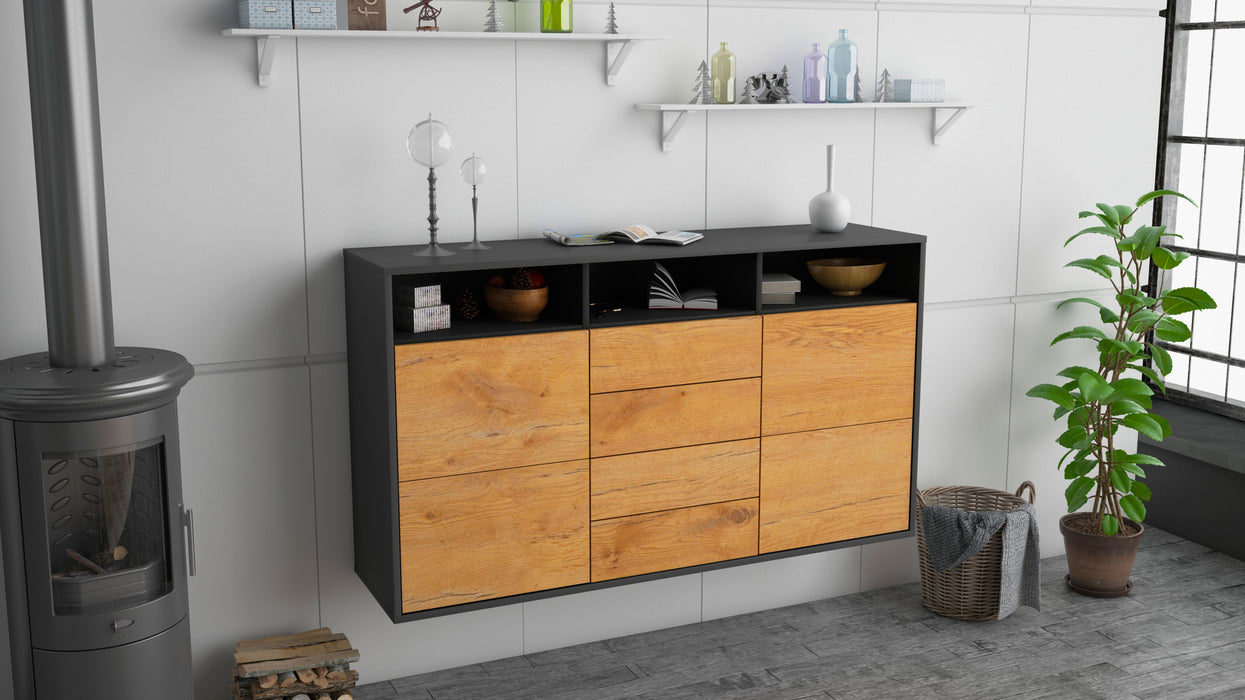 Sideboard Salem, Eiche, hängend (136x79x35cm)