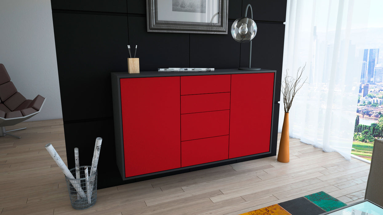 Sideboard Corona, Bordeaux, hängend (136x79x35cm)