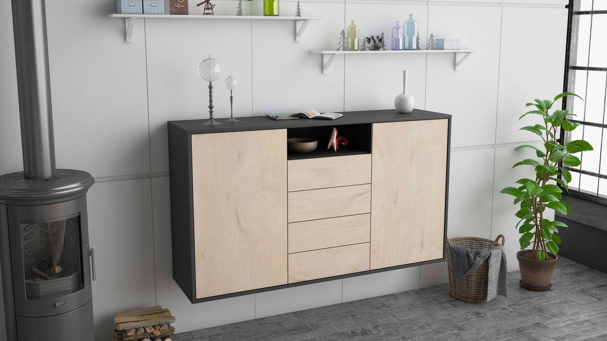 Sideboard Eugene, Zeder, hängend (136x79x35cm)