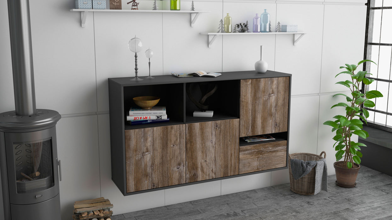 Sideboard Salinas, Treibholz, hängend (136x79x35cm)