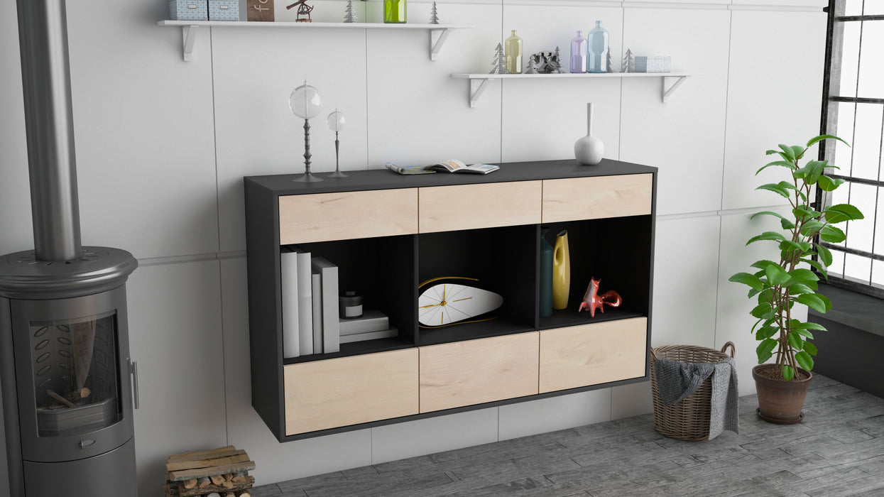 Sideboard Torrance, Zeder, hängend (136x79x35cm)