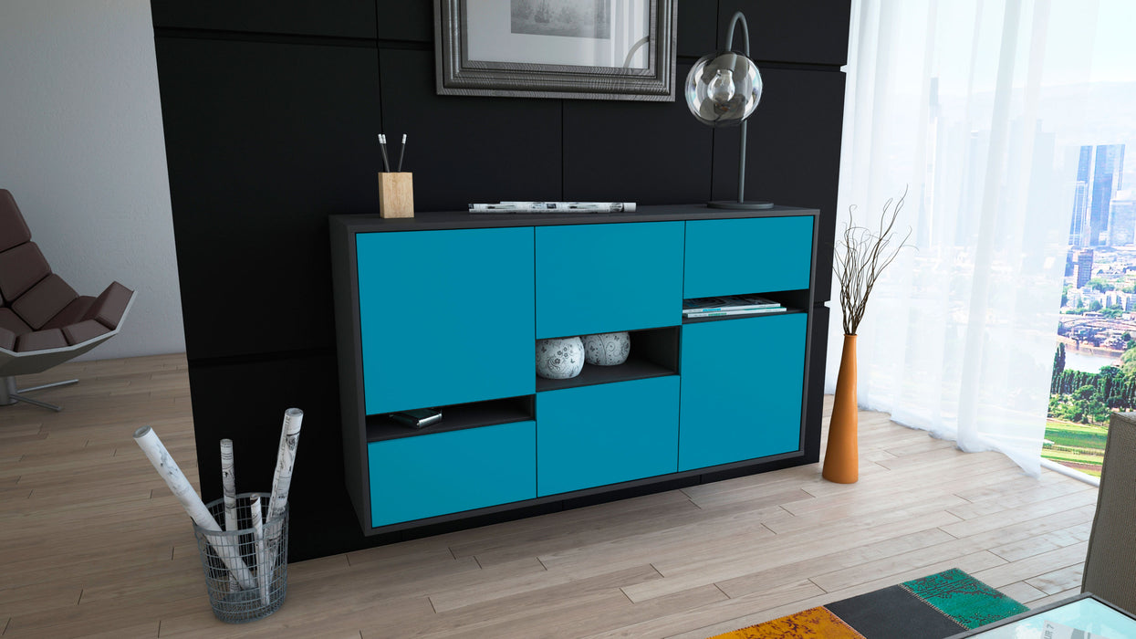 Sideboard Hayward, Türkis, hängend (136x79x35cm)