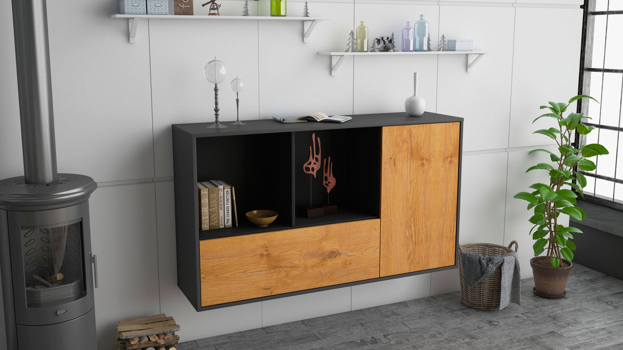 Sideboard Palmdale, Eiche, hängend (136x79x35cm)