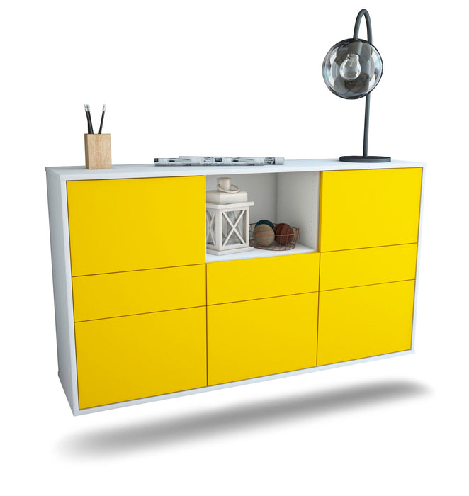 Sideboard Pomona, Gelb, hängend (136x79x35cm)